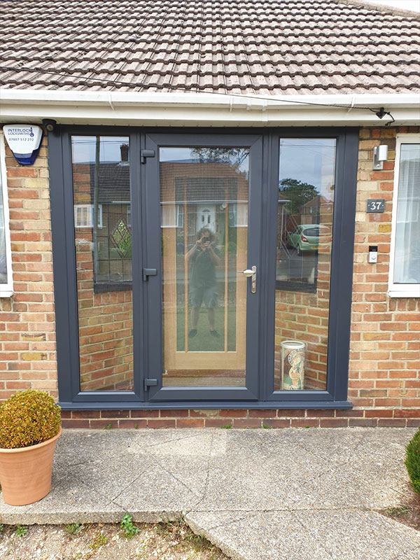 photograph of upvc door lock repair work in southampton uk