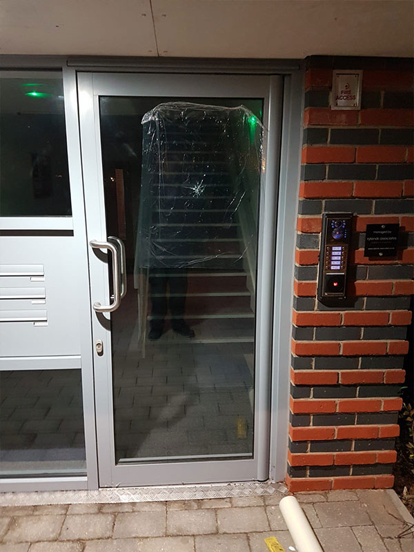 photograph of upvc door lock repair work in southampton uk