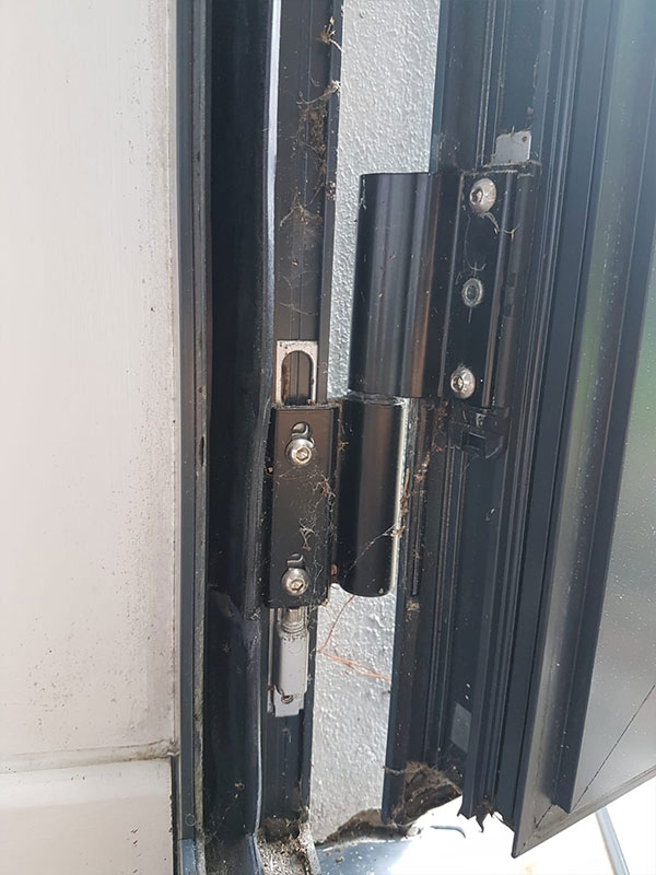 photograph of upvc door lock repair work in southampton uk